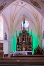 The interior of the church