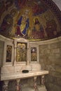 Interior of the Church of Dormition Abbey on Mount Zion in Jerusalem, Israel