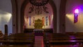 Interior of church Esglesia de Sant Esteve in Andorra