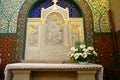 The interior of the Church of the Exaltation of the Holy Cross in GorzÃÂ³w Wlkp.