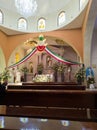 Interior of a church in Gomez Farias, Michoacan, Mexico