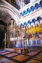 Interior of the Church of Holy Sepulcher Royalty Free Stock Photo