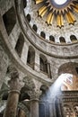 Interior of the Church of the Holy Sepulchre Royalty Free Stock Photo