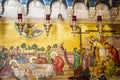 The interior of the church of Holy Sepulchre in Jerusalem, Israel Royalty Free Stock Photo