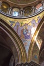 Interior in the church of the Holy Sepulchre. Jerusalem, Israel Royalty Free Stock Photo