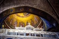 Interior of the Church of Holy Sepulchre in Jerusalem, Israel Royalty Free Stock Photo