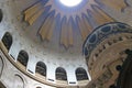 Interior of church of the Holy Sepulchre, Jerusalem, Israel Royalty Free Stock Photo