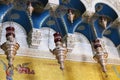 Interior of church of the Holy Sepulchre, Jerusalem, Israel. Royalty Free Stock Photo