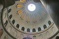 Interior of church of the Holy Sepulchre, Jerusalem, Israel. Royalty Free Stock Photo