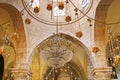 Interior of church of the Holy Sepulchre, Jerusalem, Israel. Royalty Free Stock Photo