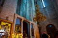 The interior of the Church of the Intercession-on-Nerl