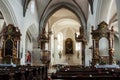 The interior of the church in Ivancice