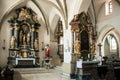 The interior of the church in Ivancice