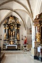 The interior of the church in Ivancice