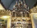 Moscow, Russia, March, 19, 2023. Interior of the Church of Kazan Icon of the Mother of God in Kolomenskoye. Moscow Royalty Free Stock Photo