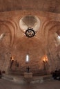 The interior of the Church of Kish, Azerbaijan Royalty Free Stock Photo