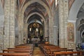 Tourism in the old town of Sermoneta, Italy.