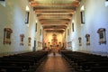 Interior of the church of the Mission Basilica San Diego de Alcala, founded in 1769, San Diego, CA, USA