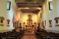 Interior of the church of the Mission Basilica San Diego de Alcala, founded in 1769, San Diego, CA, USA
