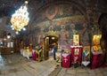 The interior of the church of the monastery Bachkovski