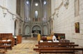 Interior of the church in the monastery Latrun Royalty Free Stock Photo