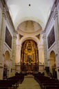interior of church, Monastery of Ucles, Castile-La Mancha, Spain Royalty Free Stock Photo