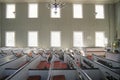 The interior of a church in New England Royalty Free Stock Photo