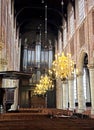 Interior of church Nieuwe Kerk in Delft, Netherlands Royalty Free Stock Photo