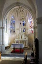 Interior of church Notre-Dame-en-sa-Nativite, Puellemontier, Cha