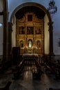 The interior of church Nuestra Senora de la Pena de Francia Royalty Free Stock Photo