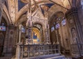 Interior of the Church of Orsanmichele, with the Andrea Orcagna's bejeweled Gothic Tabernacle, Florence