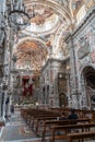 Interior church. Palermo. View of main nave