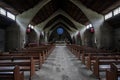 Concrete and wood church in the Philippine