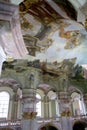 Interior of the church of Saint Nicholas in Prague, Czech Republic Royalty Free Stock Photo