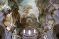 Interior of the church of Saint Nicholas in Prague, Czech Republic Royalty Free Stock Photo