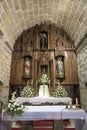 Interior of the Church of San Benito in Cambados, Rias Bajas, Pontevedra, Galicia, Spain Royalty Free Stock Photo