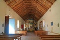 The Interior of Church of San Pedro de Atacama, a Historic Church in El Loa Province of Northern Chile Royalty Free Stock Photo