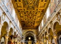 Interior of church Santa Maria Aracoeli Royalty Free Stock Photo