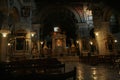 Interior of church Santa Maria Aracoeli in Rome, Italy Royalty Free Stock Photo