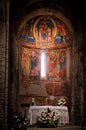 Interior church of Santa Maria de Taull, Catalonia, Spain