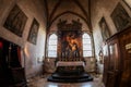 Interior of the church of Santa Maria delle Grazie, Milan, Italy Royalty Free Stock Photo