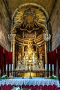 Interior of Church of Santiago Apostle of Padron, La Coruna, Galicia, Spain