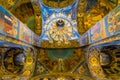 Interior of Church of the Savior on Spilled Blood Royalty Free Stock Photo