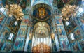 Interior of Church of the Savior on Spilled Blood, St Petersburg Royalty Free Stock Photo