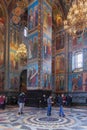 Interior of the Church of the Saviour on Spilled Blood in St. Pe