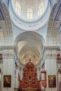 Interior of the church of St Cajetan in The church was completed in 1661 Royalty Free Stock Photo