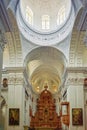 Interior of the church of St Cajetan in The church was completed in 1661 Royalty Free Stock Photo