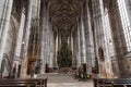The interior of the Church of St. George in Dinkelsbuhl, Bavaria Royalty Free Stock Photo
