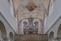 Interior of the Church of St.Peter and Paul on the Monastic Island of Reichenau Island. Royalty Free Stock Photo