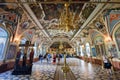 Interior of the Church of St. Sergius. Trinity Lavra of St. Sergius, Sergiev Posad, Russia Royalty Free Stock Photo